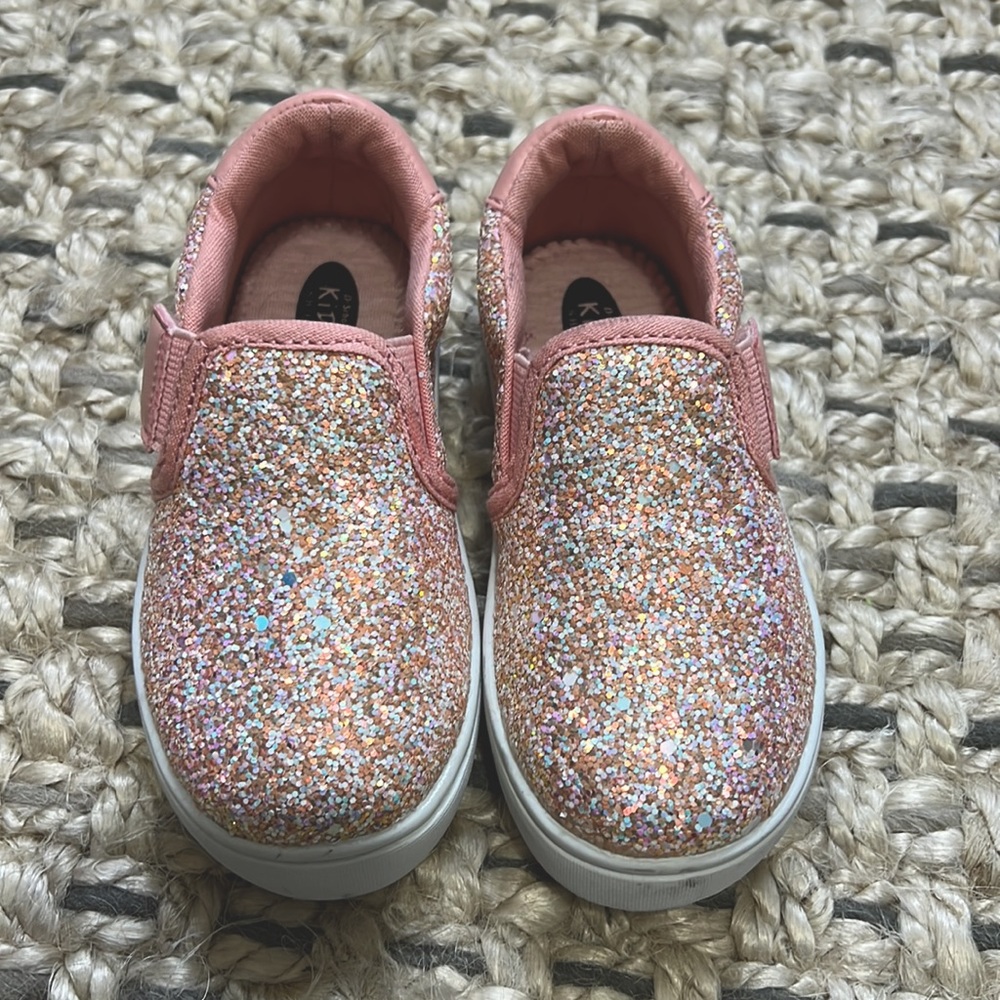 Dr. Scholls Kids Pink Sparkle Slip Ons